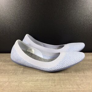 Allbirds Tree Breezers Women's Size 6 Whitecap Blue Slip On Ballet Flats Shoes